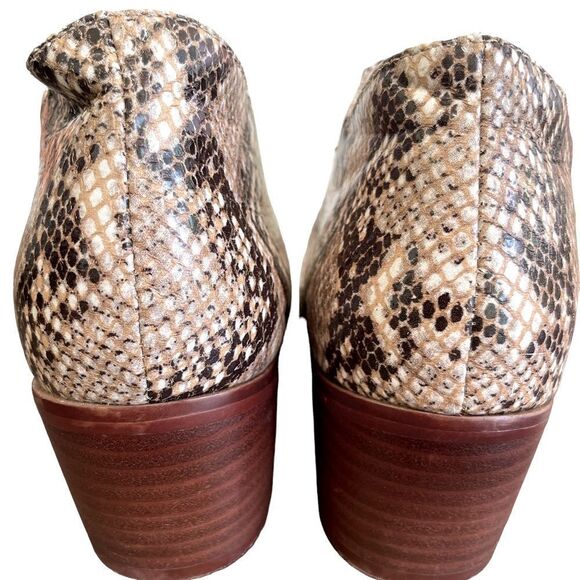 ANTHROPOLOGIE Marion Python Snakeskin Ankle Boots - Picture 7 of 12